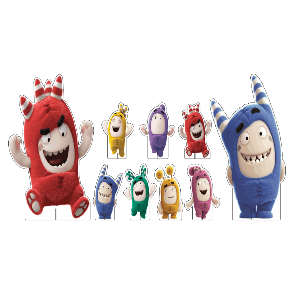 Kit Display Chão + Mesa Festa Infantil Oddbods DK