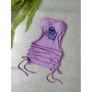 Vestido canelado fenda lateral drapeado regulagem em Oferta na Shopee