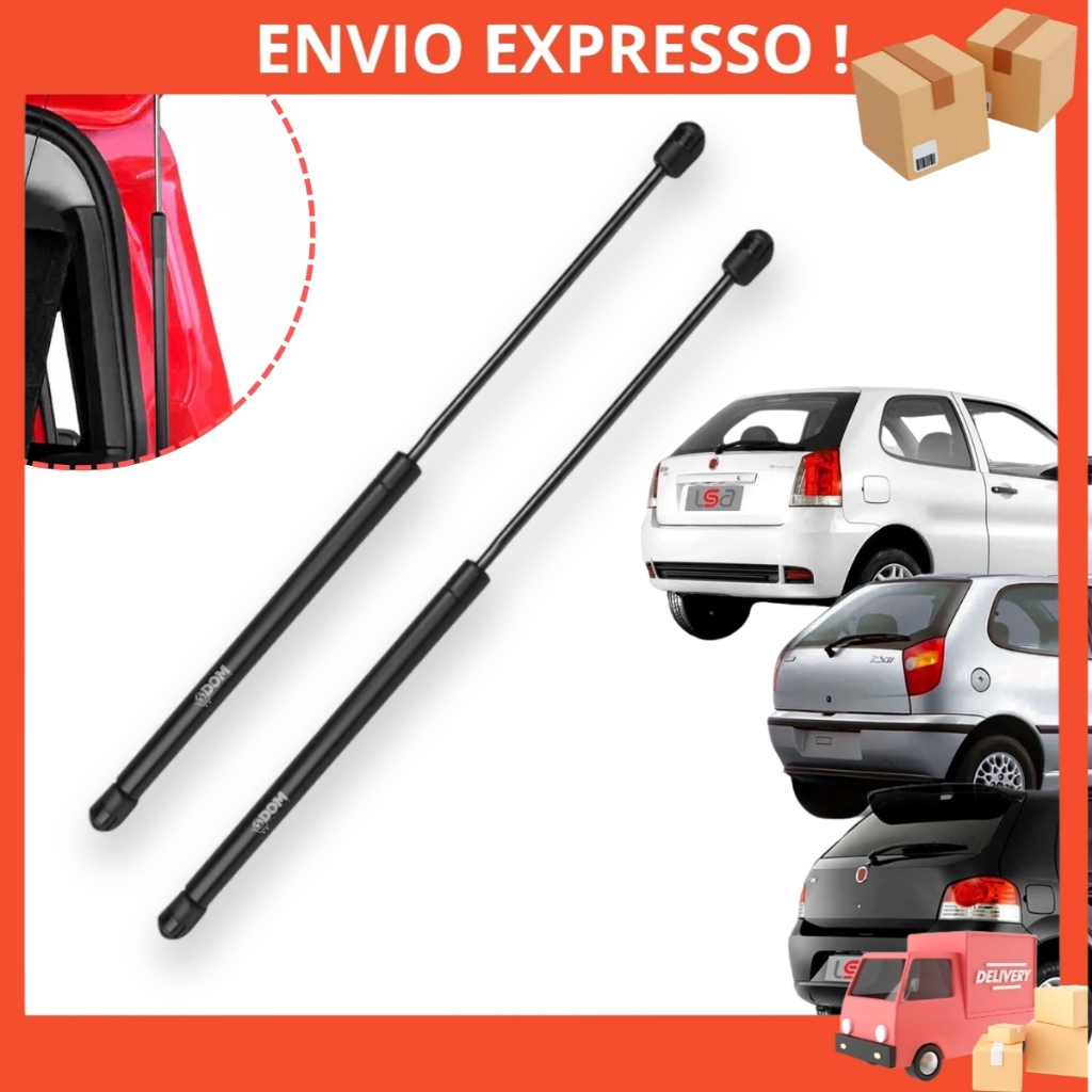 Par Amortecedor de Porta Malas Para Tampa Traseira Fiat Palio 1996 até 2011