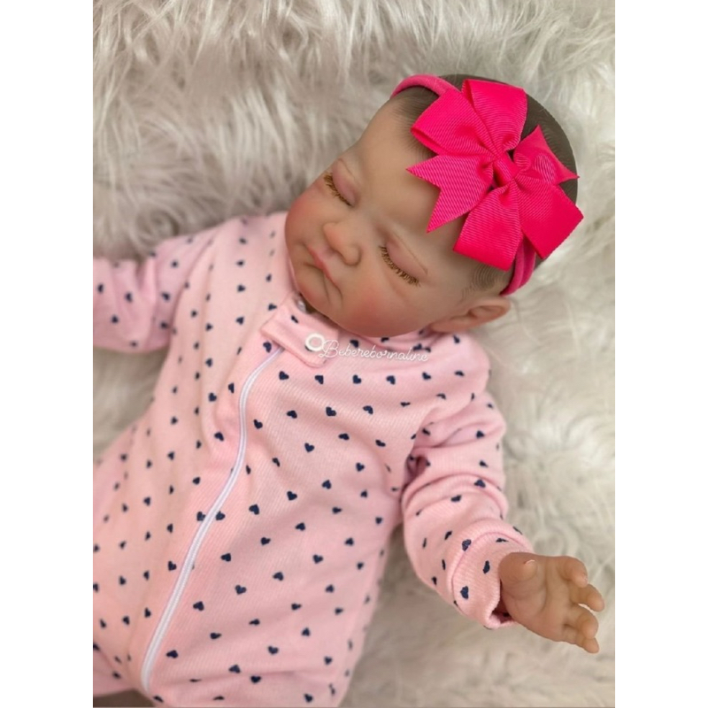 linda bebê reborn realista 51 cm 2kg e 780 gramas
