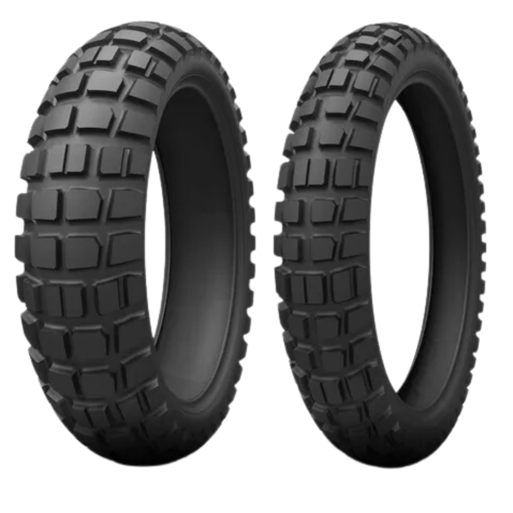 Par Pneu Moto 90/90b21 + 150/70b17 K784 Big Block Kenda em Oferta na Shopee