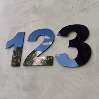 Kit 2 Número Residencial Casa Apartamento De Acrílico Preto Com Dupla Face 12cm em Oferta na Shopee
