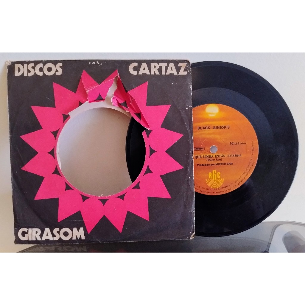 compacto Black Juniors - Que Linda Estas - produção Mister Sam - vinil boogie