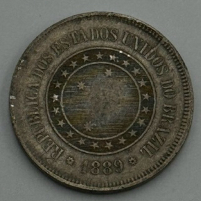 moeda 100 réis república 1889 cupro níquel (cód116)