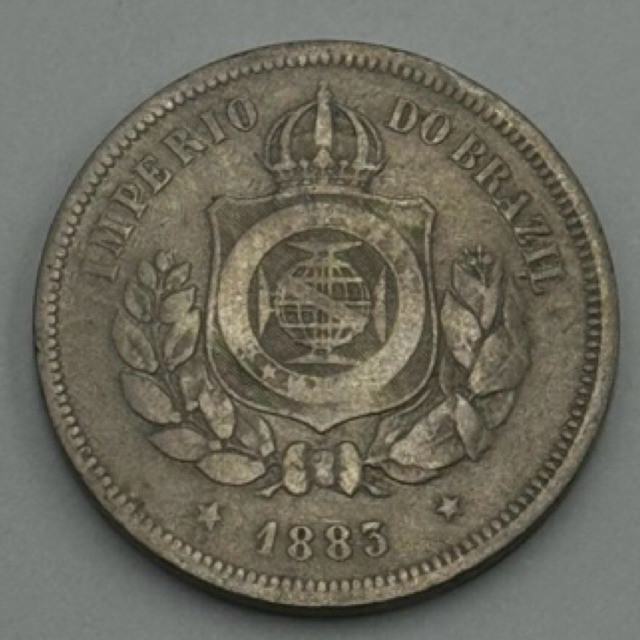 moeda 100 réis Império 1885 cupro níquel (c117)