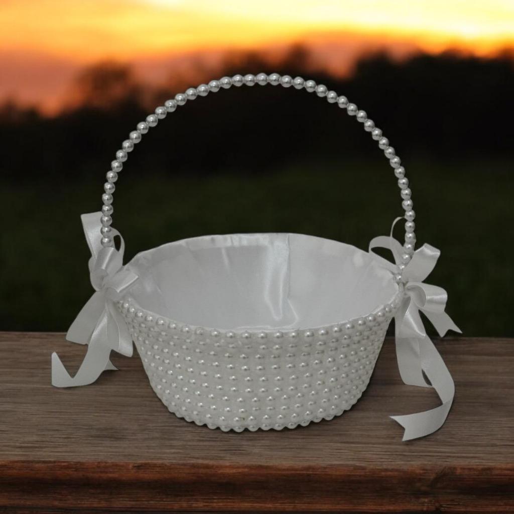 Cesta Florista Daminha Perola em Oferta na Shopee