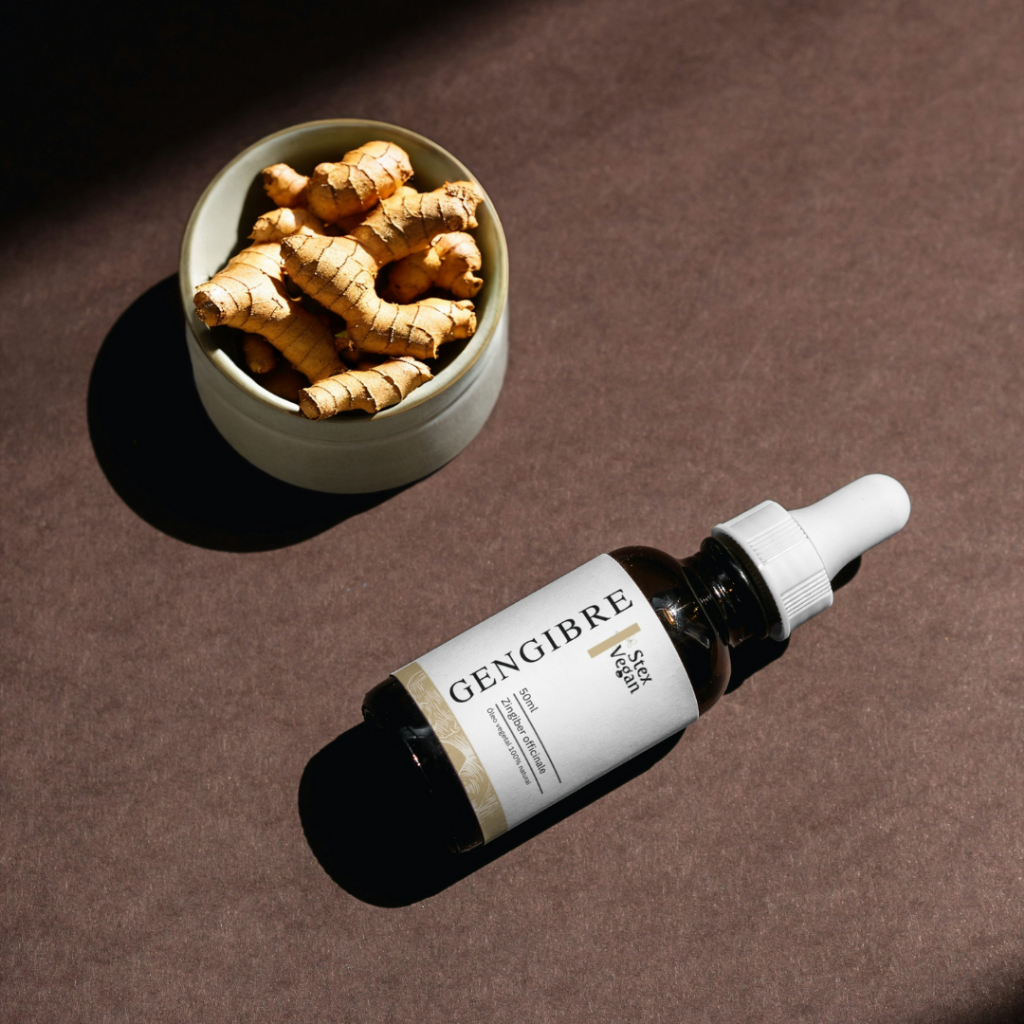 Óleo Vegetal de Gengibre 100% Natural e Puro 50mL | Revitalizante, Fortalecedor Capilar, Hidratante Corporal