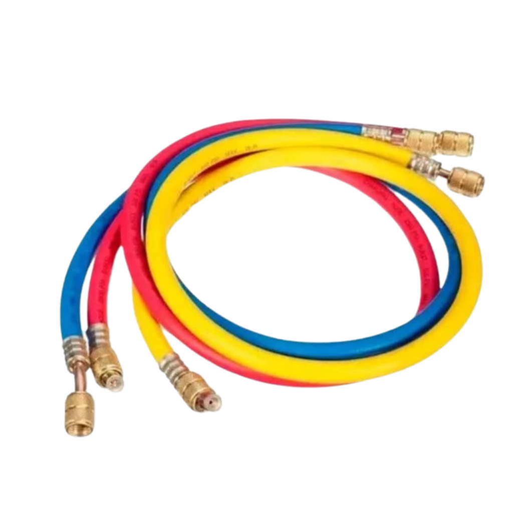 JOGO MANGUEIRA 0,90 cm MANIFOLD R22 / R134a 2500 PSI 1/4 X 1/4