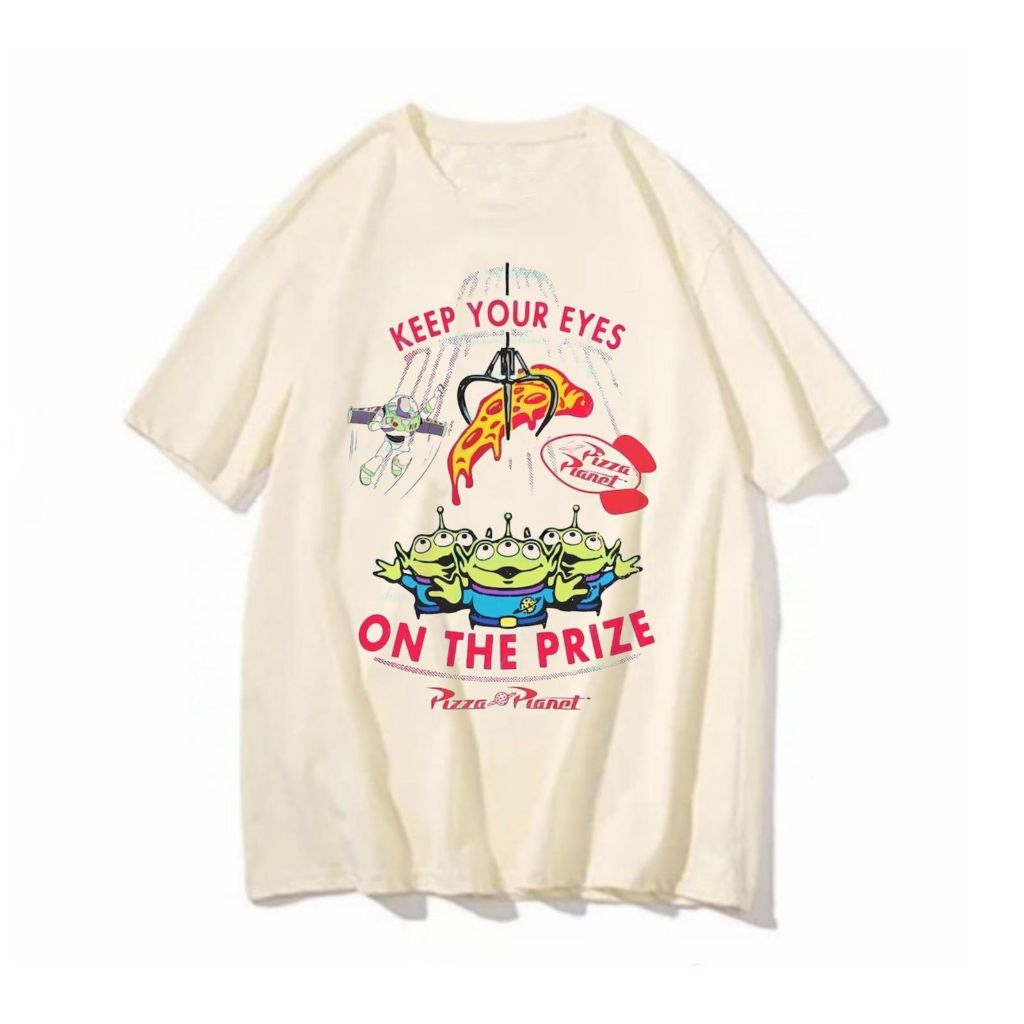 Camiseta Pizza Planet Keep your Eyes blusa feminina masculina unissex toy story alien et brinquedo estampas divertidas