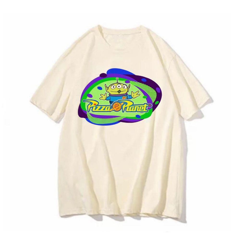 Camiseta Toy Story Alien Pizza planet blusa feminina masculina unissex casual estampada street wear moda estampas