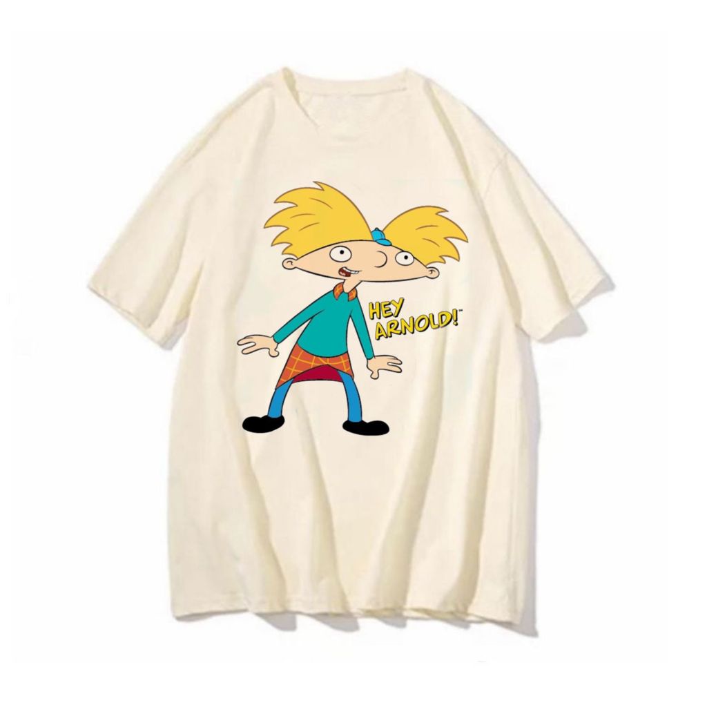 Camiseta Hey Arnold blusa feminina masculina unissex personagem vintage retro camisa estampadas legais