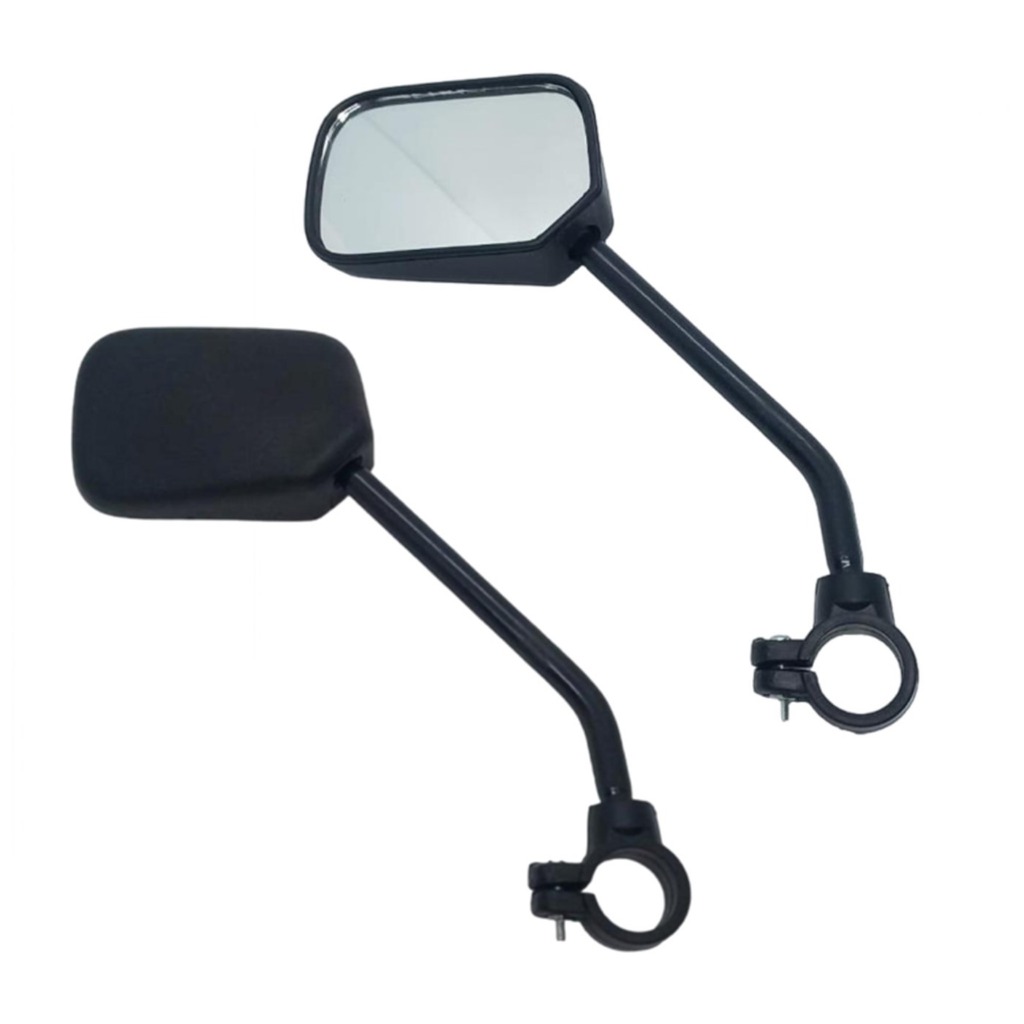 Espelho Retrovisor Bike Retangular Haste Longa Mtb Plástico Lado Esquerdo ou Par em Oferta na Shopee