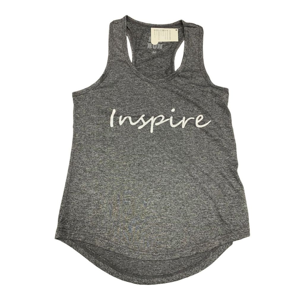 Blusa Feminina Estilosa Regata para Academia Estampada Inspire Estilo Nadadora Tapa Bumbum