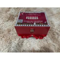 Caixinha De Natal/cofre De Natal NOVO TAMANHO 12x12cm