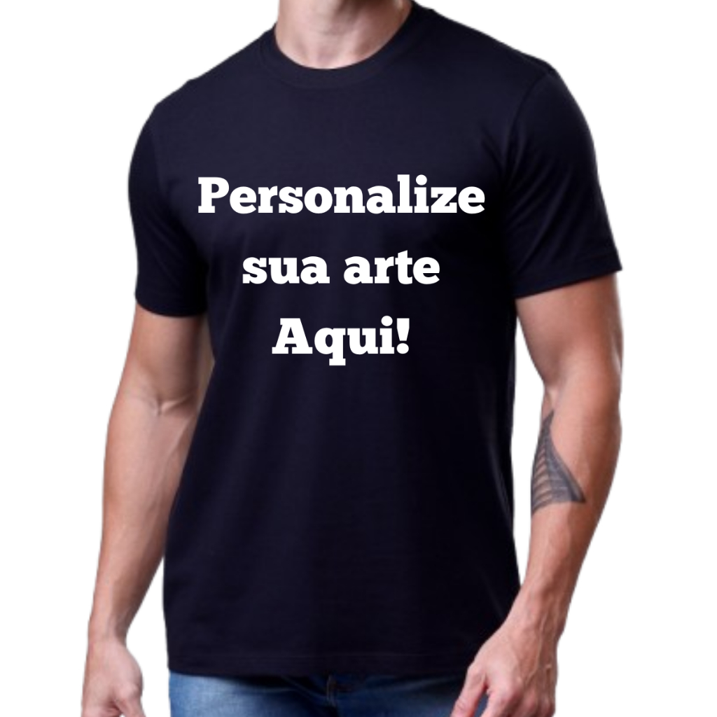 Camiseta Personalizada Com Sua Arte Somente Na Frente ou Somente Nas Costas ATenção Leia a Descrição