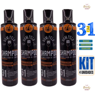 Shampoo Escurecedor De Cabelos Brancos Grisalhos - Kit 4 unidades SUPER PROMO em Oferta na Shopee