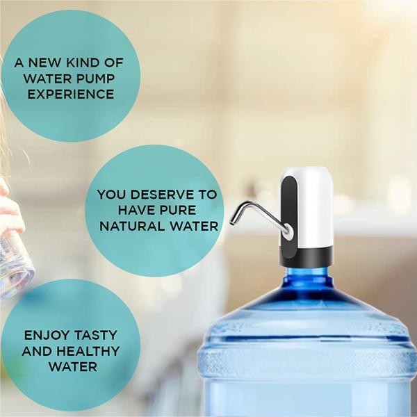 Bomba Elétrica Filtro 20L Para Galão De Água Bebedor Eletrico De Agua Com Carregamento Usb
