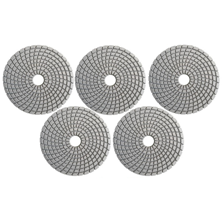 5 Lixa Diamantada 100mm Polir Porcelanato Mármore Granito Concreto Granilite Marmoraria em Oferta na Shopee