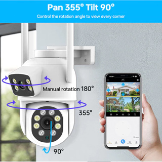 Câmera IP Sem Fio Câmera Segurança WiFi 360° Grau  Noturna Voz Bidirecional APP YOOSEE em Oferta na Shopee