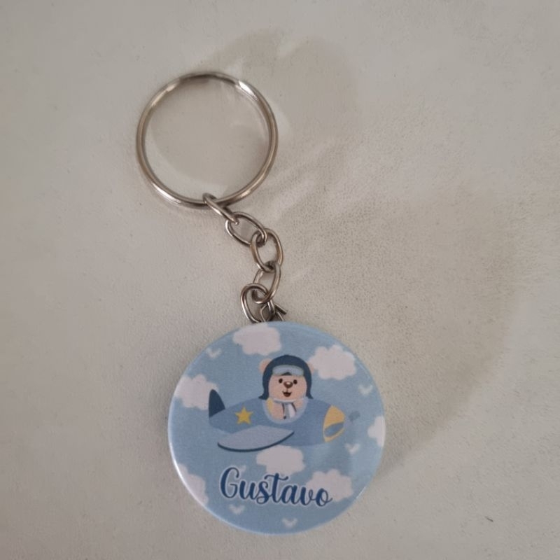 ENVIO RÁPIDO kit Lembrancinha Ursinho Aviador Chaveiros Personalizados Aniversário Maternidade Lembrança Nascimento