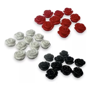 Flor de Resina 14mm passante  10 unidades em Oferta na Shopee