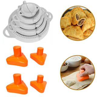 Kit Fecha Pastel Formas Modeladores Cortadores De Risole Salgados + 4 Molde Esfiha Caseira e Padaria em Oferta na Shopee