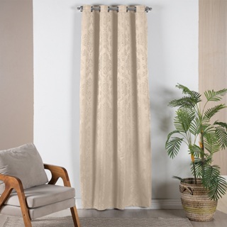Cortina Porta Jacquard C/Ilhos Sala Quarto e Cozinha 1,40mts X 2,20mts em Oferta na Shopee