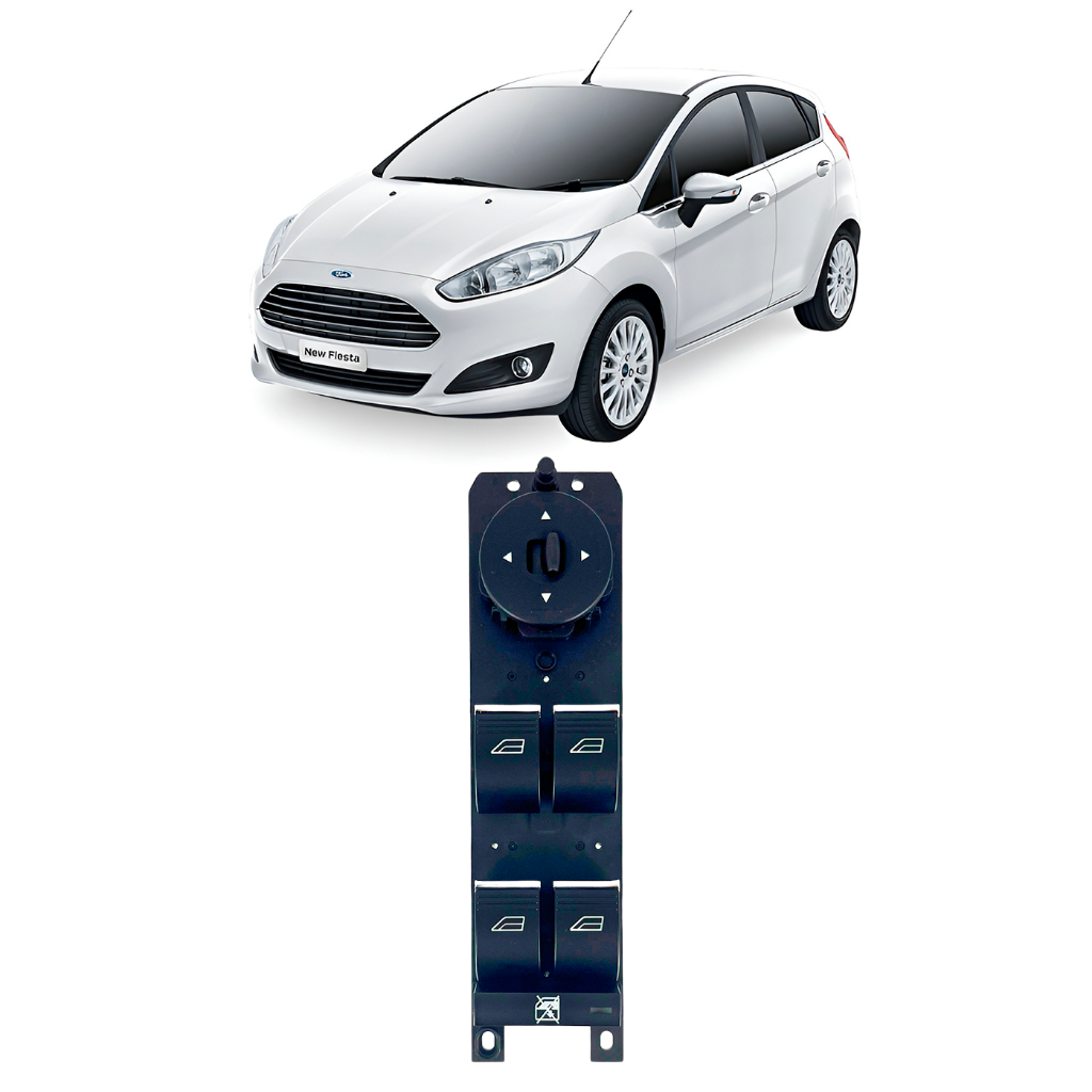 Botão Interruptor Vidro New Fiesta Quadruplo em Oferta na Shopee