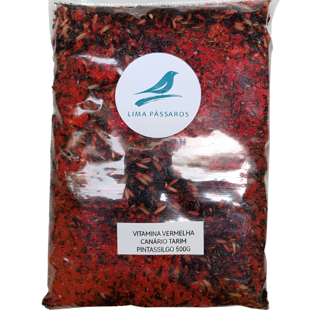 Vitamina Vermelha Canário tarin Pintassilgo 500g