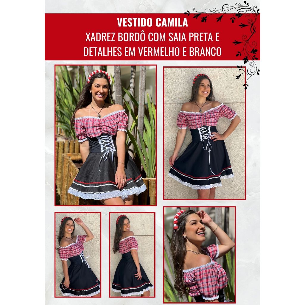 Vestido Frida Roupa alemã Oktoberfest Traje Típico - CAMILA — imagem 2 de 2