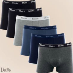 Kit Com 6 Cuecas Boxer Mash Box Em Algodao Masculino Otima Qualidade - Com NF - Envio Imediato