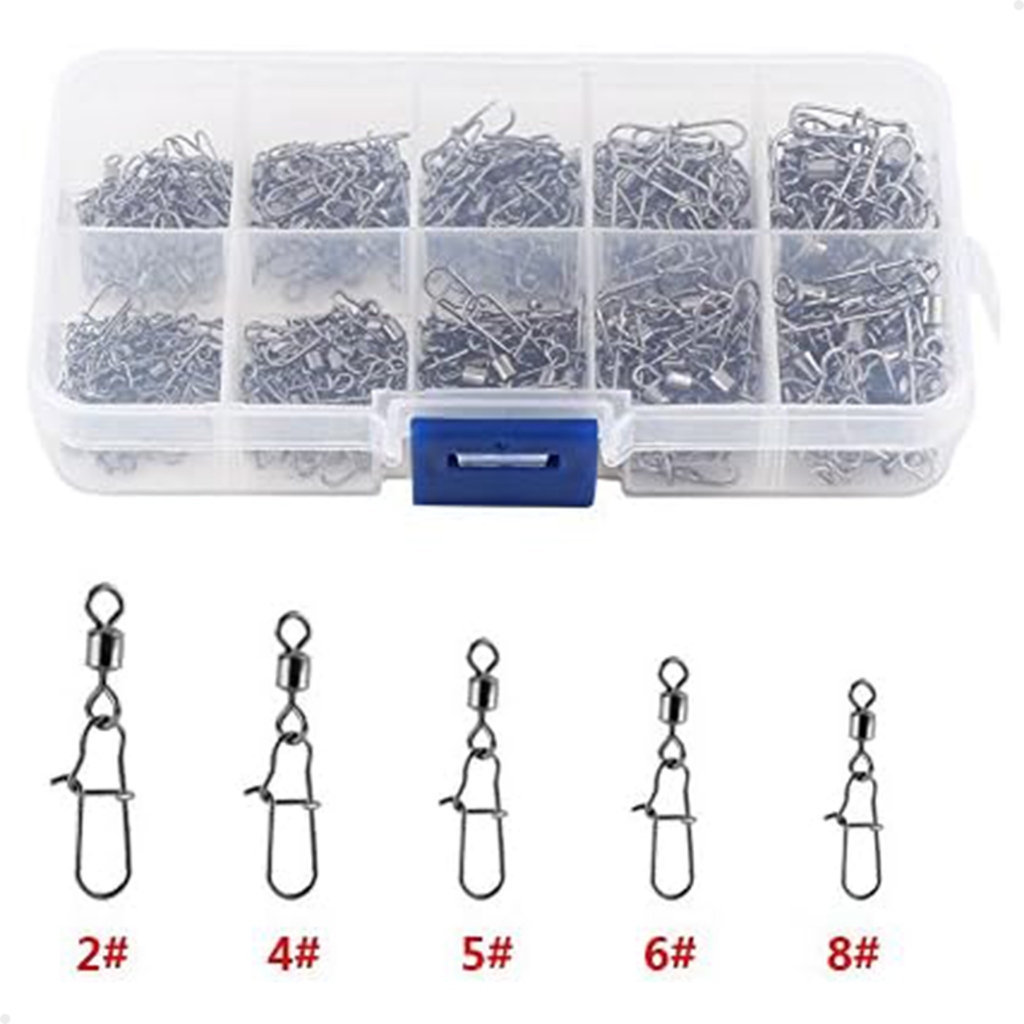Kit 210 Snap Girador Lorben Pesca Engate Rápido com Estojo de Armazenamento em Oferta na Shopee