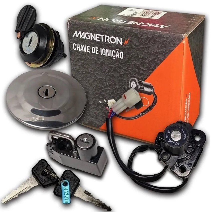 Kit Chave Ignição Lander 250 até 2015 Contato Yamaha Magnetron