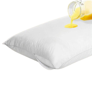 Capa Impermeável Protetora de Travesseiro Anti-Ácaro Fronha Branca 50x70 cm com Zíper Hospitalar em Oferta na Shopee