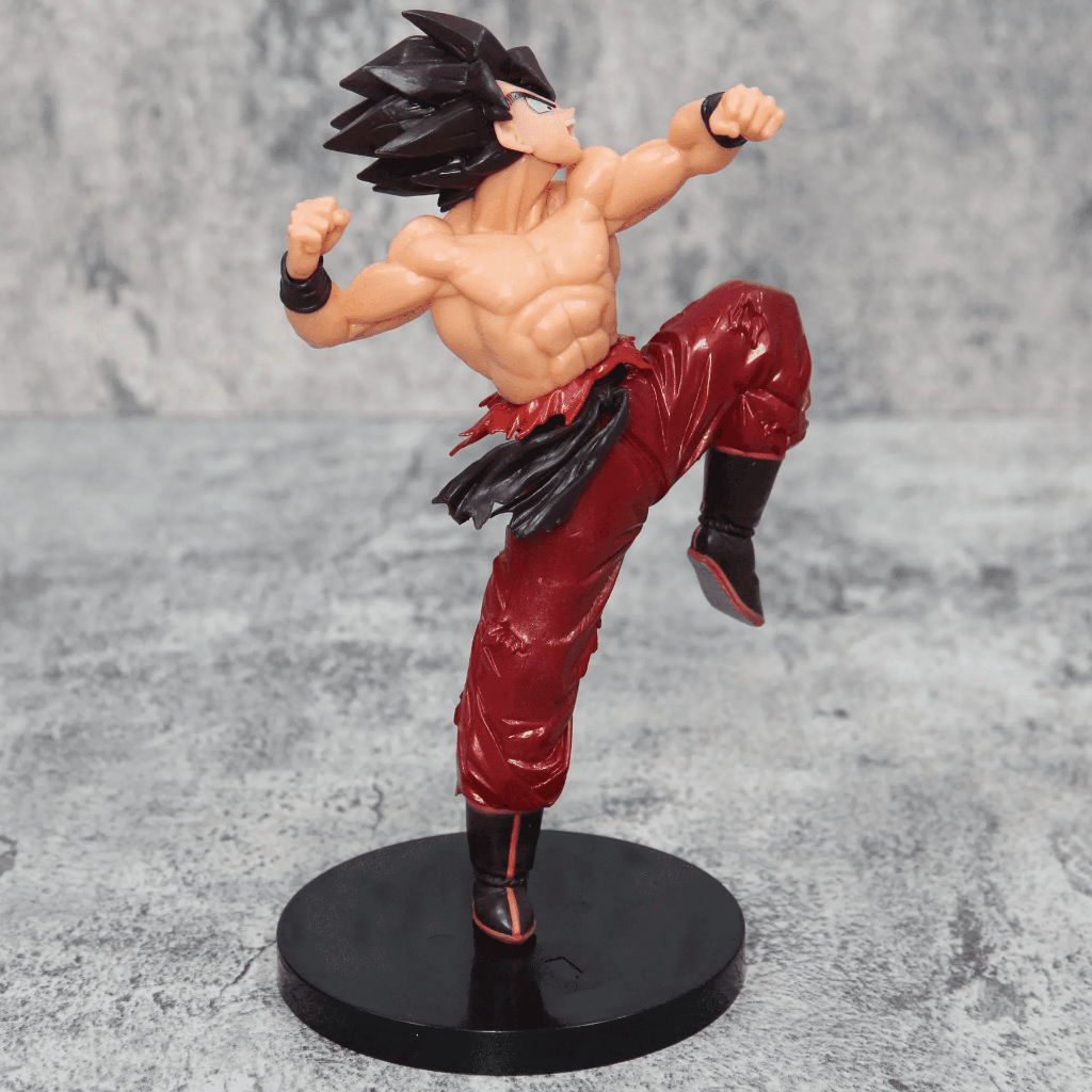 Dragon Ball Goku Action Figure 22cm, Kaioken, Presente, Colecionável, Estátua Decoração Boneco Anime