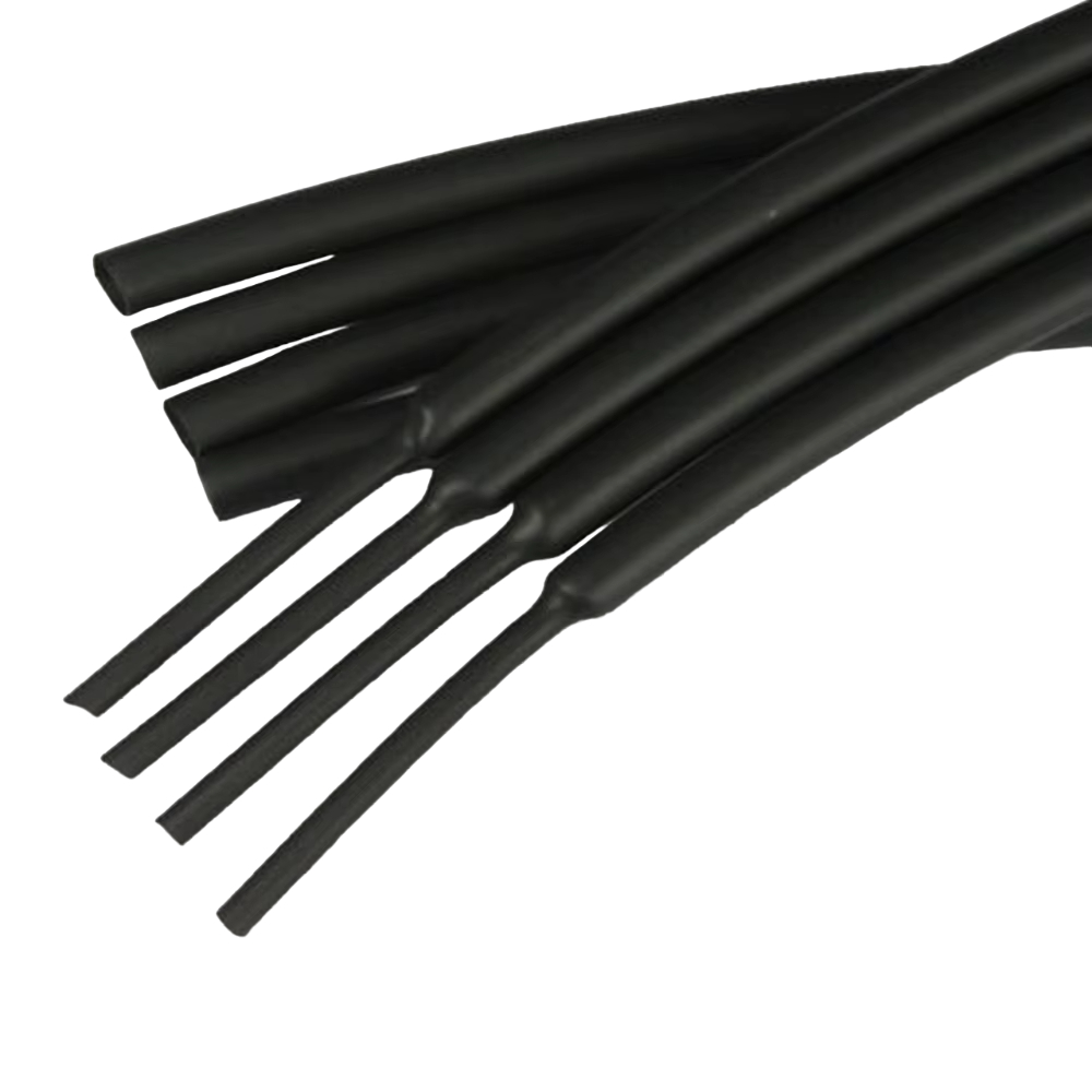 Kit 4 Metros - Espaguete Tubo Isolante Termo Retrátil 5mm Preto Com Bobina