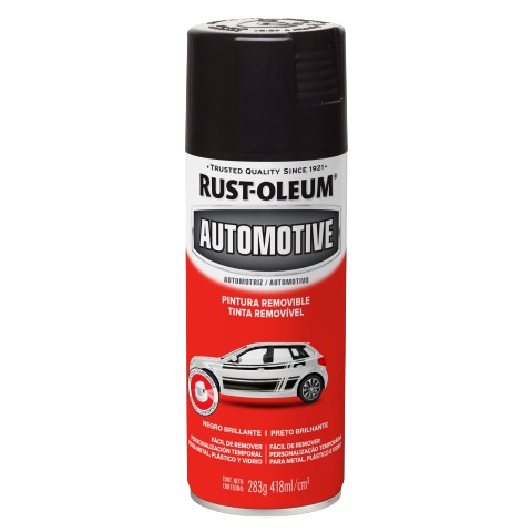 Tinta Spray Peel Coat Preto Brilhante Rust Oleum - Home & Living