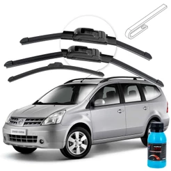 Palheta Limpador de Parabrisa Nissan Grand Livina ano 09 a 14 Universal Dianteira e Traseira