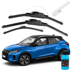 Palheta Limpador de Parabrisa Nissan Kicks ano 16 a Hybrid Dianteira e Traseira