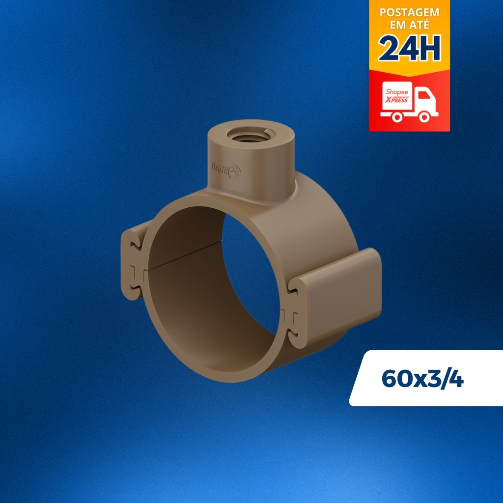 Colar Tomada Abraçadeira C/travas Pead 60mm X 3/4 -