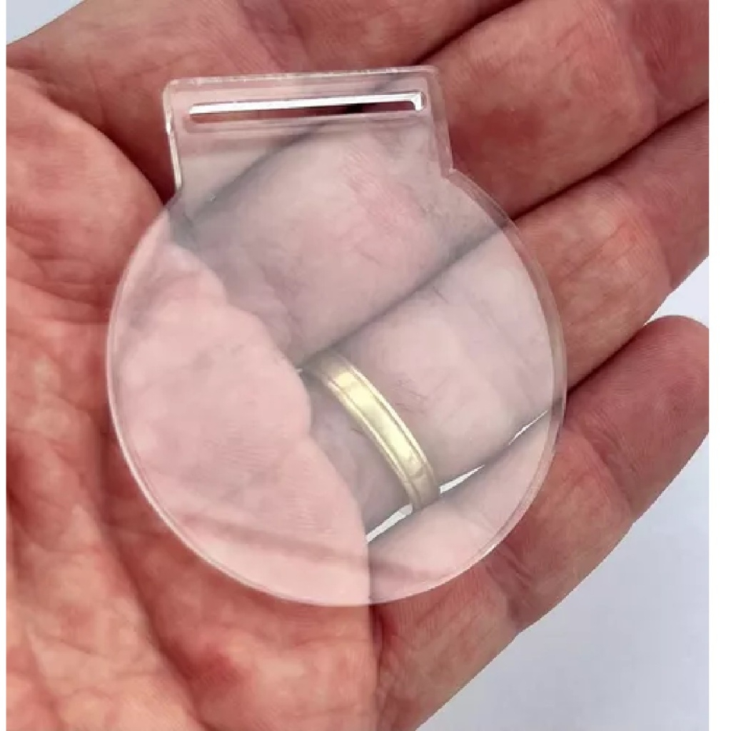 Kit 50/100/150/200 Unidades Medalha Acrílico Cristal Redonda Lisa 5cm em Oferta na Shopee