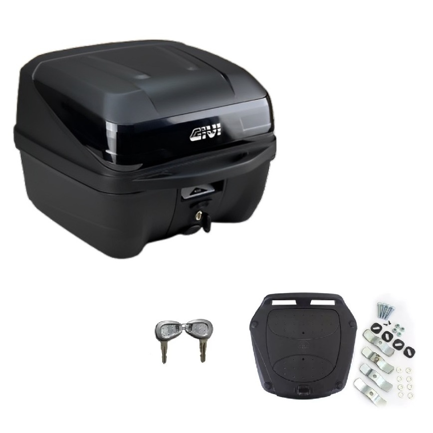 Bau Mala Moto Givi 33 Litros Reforçado Fume modelo quadrado 7kg T33nt Traffic