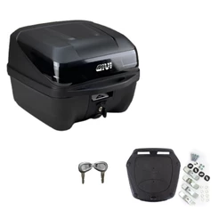 Bau Mala Moto Givi 33 Litros Reforçado Fume modelo quadrado 7kg T33nt Traffic
