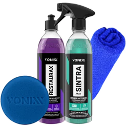 Restaurador de Plasticos Restaurax Vonixx Sintra Fast Limpador Bactericida Toalha