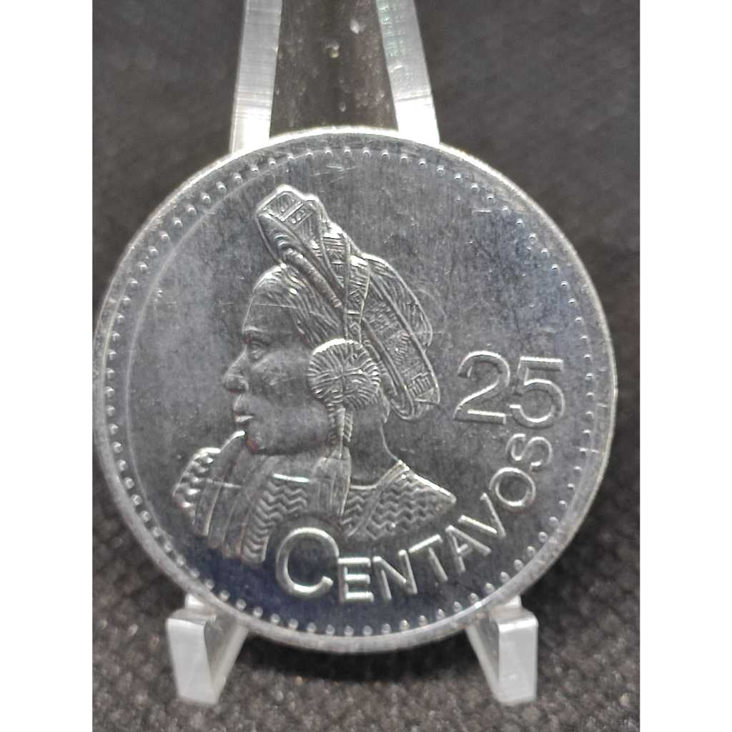 Moeda Guatemala 25 centavos ano 2016