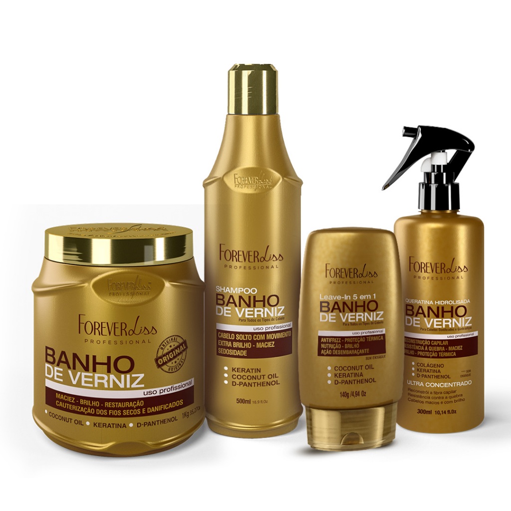 Kit Banho De Verniz Extremo Profissional Forever Liss - Beauty