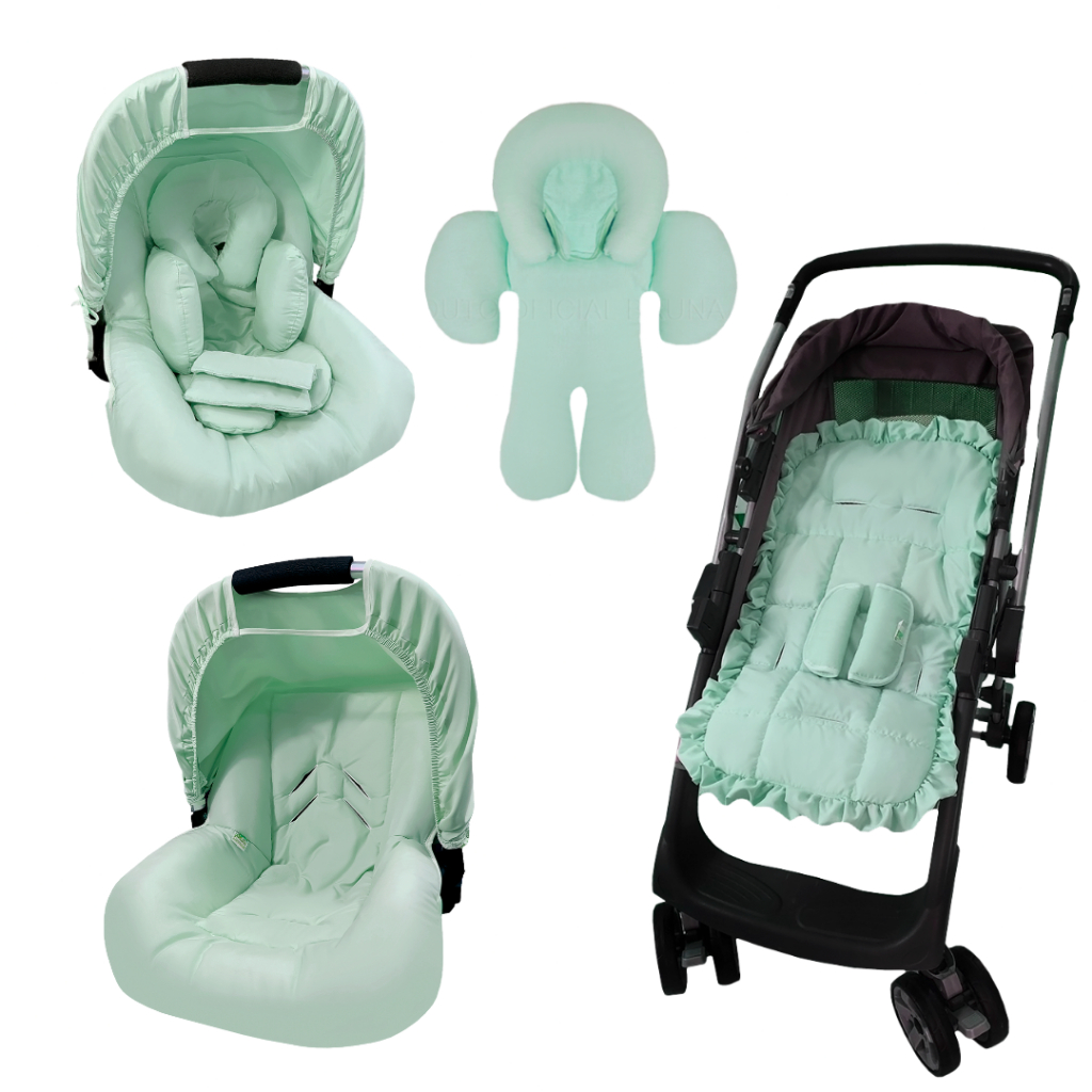 Capa de Bebê Conforto Completa Com Apoio Redutor e Capa de Carrinho - Tamanho Universal