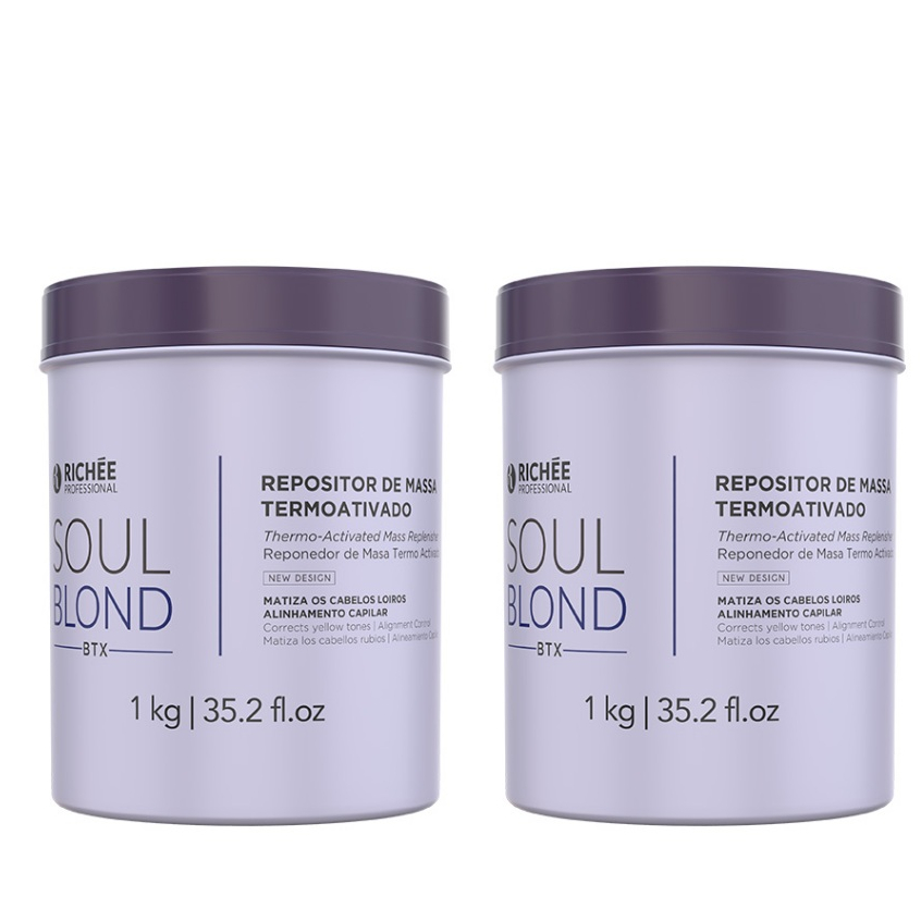 Kit Soul Blond Matizador 1kg Original Richée em Oferta na Shopee