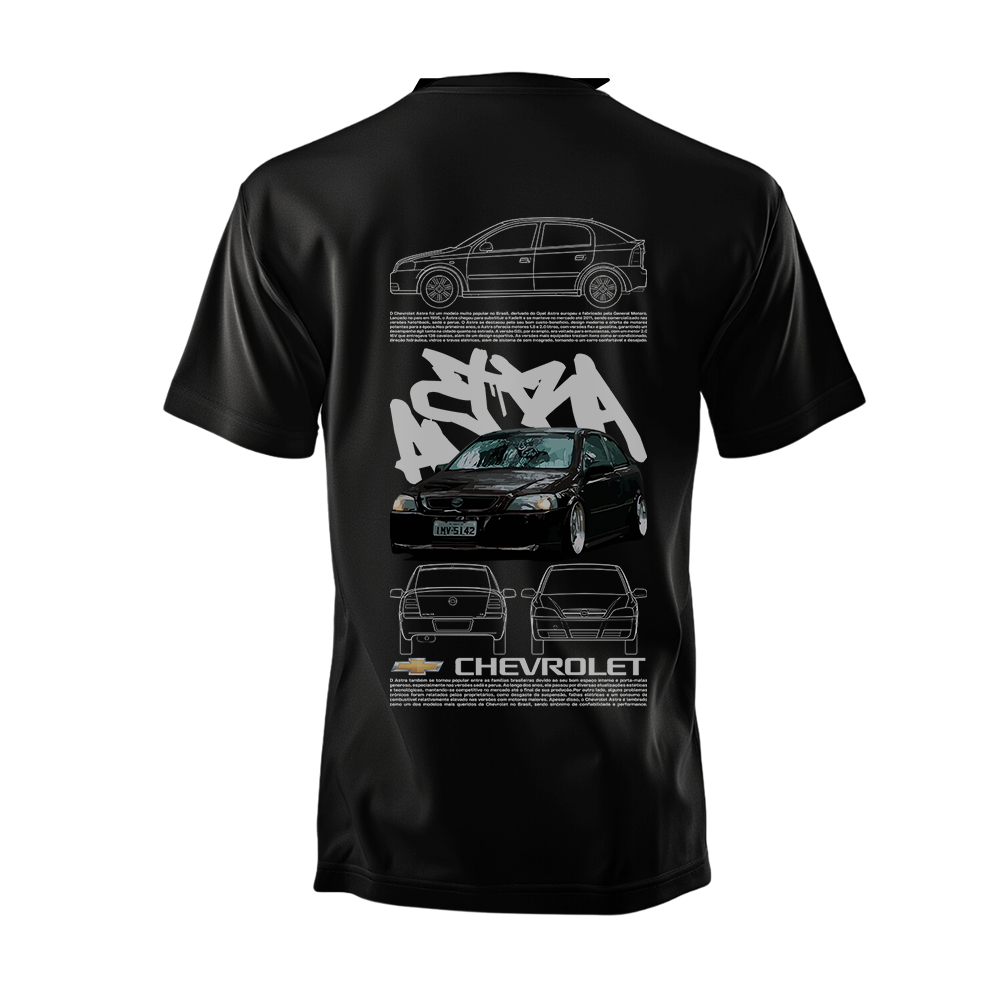 Camiseta Chevrolet Astra, Carros Brasileiros, Corsa, Monza, Gearhead, Algodão