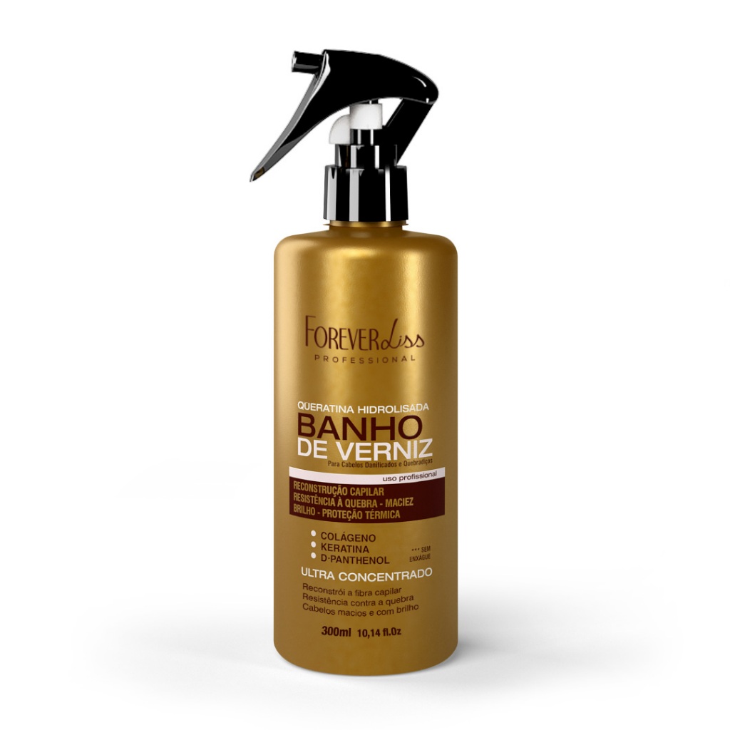 Queratina Hidrolisada Banho De Verniz Forever Liss 300ml - Beauty